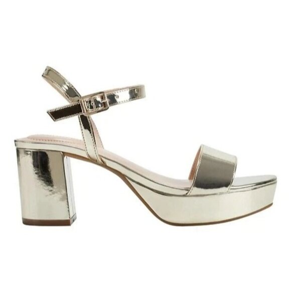 Bandolino Pennie - Womens Gold,Metallic Sandals - Picture 2 of 3